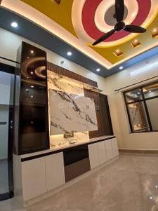 Living Room Image of 1200 Sq.ft 1 BHK Apartment / Flat for rent in Sai Sadan, Shriram Nagar Hubali-Dharwad for Rs. 10000