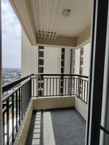 Balcony Image of 1200 Sq.ft 3 BHK Apartment / Flat for rent in Navami Landmaark, RR Nagar Bengaluru for Rs. 60000