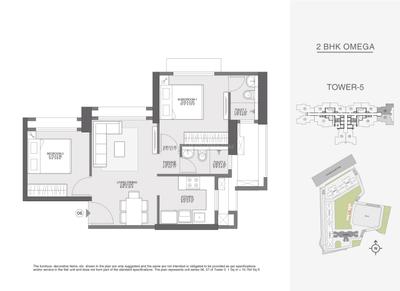 Image of 780 Sq.ft 2 BHK Apartment / Flat for sale in Godrej Ascend, Kolshet, Thane for Rs. 10500000