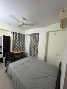 Bedroom Image of 900 Sq.ft 2 BHK Apartment / Flat for rent in Earthshastra Nariman Point, Mahalakshmi Nagar Indore for Rs. 18500