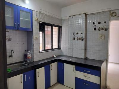 Kitchen Image of 700 Sq.ft 1.5 BHK Apartment / Flat for rent in Wakadkar Mahalaxmi Complex, Wakad Pune for Rs. 26000