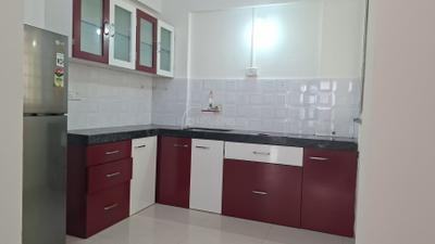 Kitchen Image of 750 Sq.ft 2 BHK Apartment / Flat for rent in Esclare Royale, Kharadi Pune for Rs. 37000