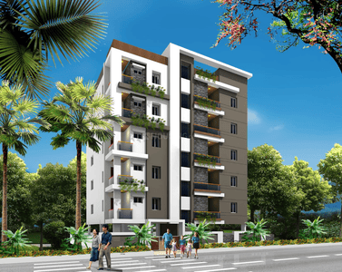 Building Image of 1200 Sq.ft 2 BHK Apartment / Flat for sale in Mansoorabad Hyderabad for Rs. 7200000