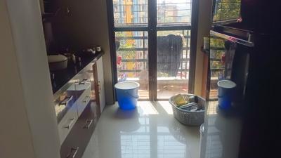 Kitchen Image of 650 Sq.ft 1 BHK Apartment / Flat for sale in Sai Satyam Residency, Kalyan West Kalyan for Rs. 4300000