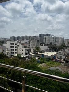 Balcony Image of 1500 Sq.ft 3 BHK Apartment / Flat for rent in Vesu Surat for Rs. 30000