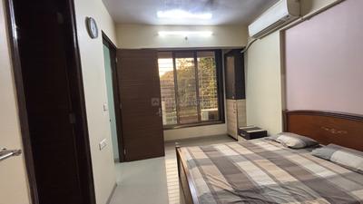 Bedroom Image of 1140 Sq.ft 2 BHK Apartment / Flat for rent in Neelsidhi Atlantis, Nerul Navi Mumbai for Rs. 72000