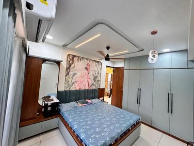 Bedroom Image of 1845 Sq.ft 3 BHK Apartment / Flat for rent in Parmeshwar Nilayam, Tragad Ahmedabad for Rs. 30000