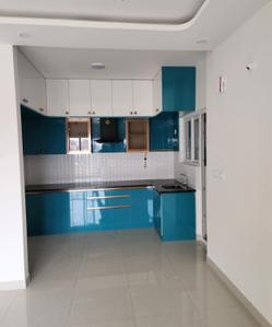 Kitchen Image of 1000 Sq.ft 2 BHK Apartment / Flat for rent in Adarsh Greens, Kogilu Bengaluru for Rs. 38000
