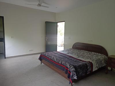 Bedroom Image of 400 Sq.ft 1 RK Builder Floor for rent in Hauz Khas New Delhi for Rs. 30000