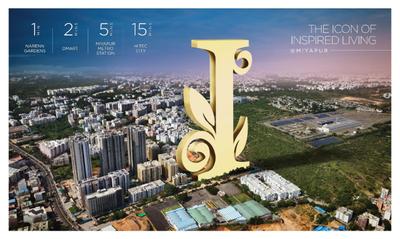 Image of 1454 Sq.ft 3 BHK Apartment / Flat for sale in Primark Inspira, Miyapur, Hyderabad for Rs. 11784400