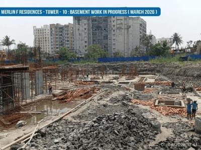 Image of 1400 Sq.ft 4 BHK Apartment / Flat for sale in F Residences Merlin Phase II, Rajarhat, Kolkata for Rs. 22000000