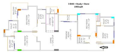 Image of 1294 Sq.ft 2 BHK Apartment / Flat for sale in Ratan Galaxy Phase II, Vrindavan Yojana, Lucknow for Rs. 8764000