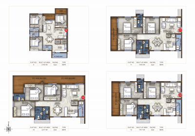 Image of 2300 Sq.ft 3 BHK Apartment / Flat for sale in Nagole, Hyderabad for Rs. 12900000