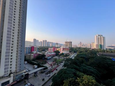 Balcony Image of 1450 Sq.ft 3 BHK Apartment / Flat for rent in Raymond Invictus By GS, Thane West Thane for Rs. 85000