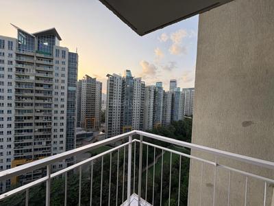 Balcony Image of 1100 Sq.ft 2 BHK Apartment / Flat for rent in Amanora Aspire Towers, Hadapsar Pune for Rs. 50000