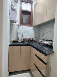 Kitchen Image of 450 Sq.ft 1 BHK Builder Floor for rent in Neb Sarai New Delhi for Rs. 18000