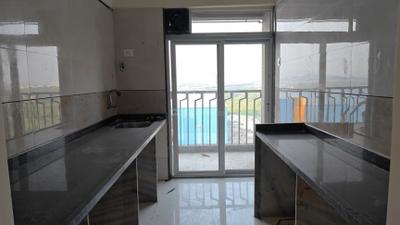 Kitchen Image of 1250 Sq.ft 2 BHK Apartment / Flat for rent in Bhavya Oyster Marina, Ulwe Navi Mumbai for Rs. 30000
