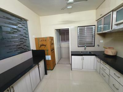 Kitchen Image of 1033 Sq.ft 3 BHK Apartment / Flat for rent in Sangath Terraces, Sargasan Gandhinagar for Rs. 30000
