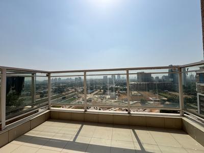 Balcony Image of 1900 Sq.ft 3 BHK Apartment / Flat for rent in Emaar Palm Gardens, Sector 83 Gurgaon for Rs. 44500