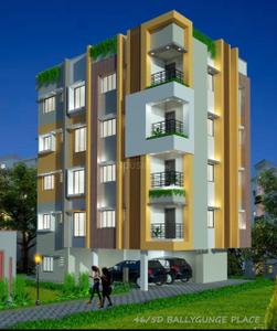 Image of 1177 Sq.ft 3 BHK Apartment / Flat for sale in Ballygunge, Kolkata for Rs. 11770000