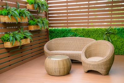 Balcony Image of 611 Sq.ft 1 BHK Apartment / Flat for sale in Shivnath Habitats, Padle Gaon Thane for Rs. 4400000