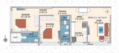 Image of 442 Sq.ft 1 BHK Apartment / Flat for sale in Vidyavihar, Mumbai for Rs. 12000000