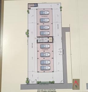 Floor Plan Image of 1300 Sq.ft 3 BHK Apartment / Flat for sale in Anna Nagar Chennai for Rs. 21401000