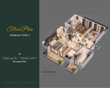 Image of 1600 Sq.ft 3.5 BHK Builder Floor for sale in Omaxe Metro City, Kalli Pashchim, Lucknow for Rs. 12100000