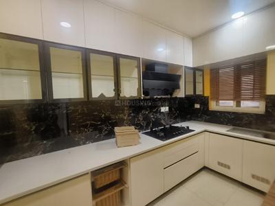 Kitchen Image of 2250 Sq.ft 3 BHK Apartment / Flat for rent in Ramky One Harmony, Pragathi Nagar Hyderabad for Rs. 40000