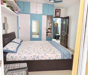Bedroom Image of 1565 Sq.ft 2.5 BHK Apartment / Flat for rent in Sri Sairam Towers, Hafeezpet Hyderabad for Rs. 38000