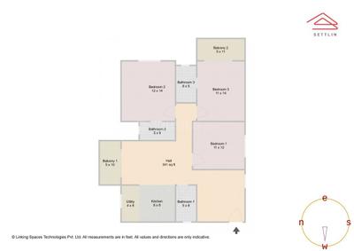 Image of 1178 Sq.ft 2 BHK Apartment / Flat for sale in Favourite Elegance by Favourite Developers, Hebbal, Bengaluru for Rs. 9500000