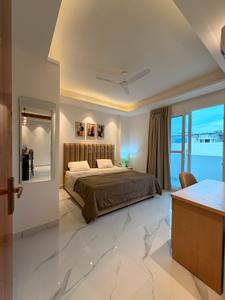 Bedroom Image of 1250 Sq.ft 1 BHK Builder Floor for rent in HUDA Plot Sector 42, Sector 42 Gurgaon for Rs. 45000