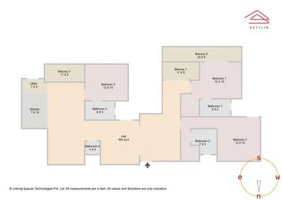 Image of 2450 Sq.ft 3 BHK Apartment / Flat for sale in Century Horizon by Century Real Estate Holdings, Yelahanka, Bengaluru for Rs. 36500000