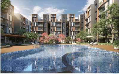 Image of 1500 Sq.ft 3 BHK Apartment / Flat for sale in TVS Emerald Verde Vista, Padur, Chennai for Rs. 10800000