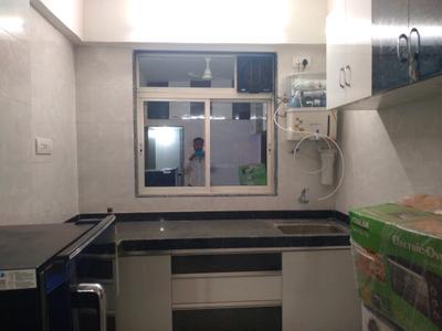 Kitchen Image of 583 Sq.ft 1 BHK Apartment / Flat for rent in Thakur Galaxy, Boisar Mumbai for Rs. 13000