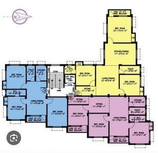 Image of 1270 Sq.ft 3 BHK Apartment / Flat for sale in Lake Gardens, Kolkata for Rs. 12700000