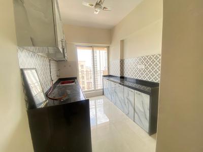 Kitchen Image of 690 Sq.ft 1 BHK Apartment / Flat for rent in STG Signature Residency, Thane West Thane for Rs. 29995