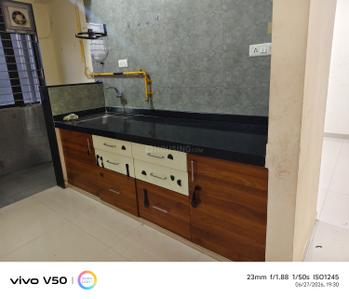Kitchen Image of 1940 Sq.ft 3 BHK Apartment / Flat for rent in Pramukh Residency, Chala Vapi for Rs. 21000