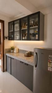 Kitchen Image of 750 Sq.ft 1 BHK Apartment / Flat for sale in Queenstown Springs, Ghansoli Navi Mumbai for Rs. 12000000