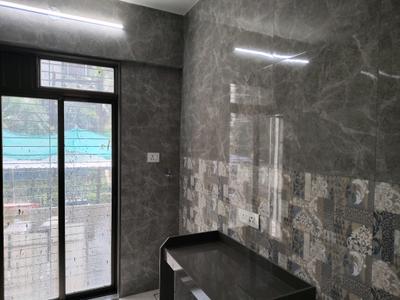 Kitchen Image of 490 Sq.ft 1 BHK Apartment / Flat for rent in K M Horizon Exotica, Kasarvadavali Thane for Rs. 20000