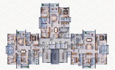 Image of 2000 Sq.ft 3.5 BHK Apartment / Flat for sale in East Kolkata Township, Kolkata for Rs. 39000000