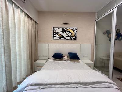 Bedroom Image of 580 Sq.ft 1 RK Studio for rent in L And T Raintree Boulevard, Sahakara Nagar Bengaluru for Rs. 42000