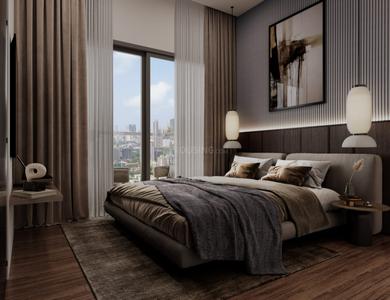 Bedroom Image of 550 Sq.ft 1 BHK Apartment / Flat for sale in Niyati Lake Crown Wing A, Kasarvadavali Thane for Rs. 4500000