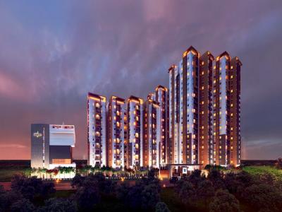 Image of 1344 Sq.ft 2 BHK Apartment / Flat for sale in Aparna Cyber Heights, Osman Nagar, Hyderabad for Rs. 12000000
