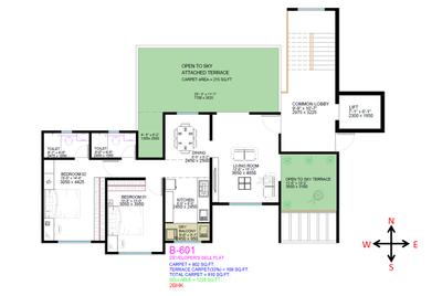 Image of 1228 Sq.ft 2 BHK Apartment / Flat for sale in Ranade Kuldeep, Erandwane, Pune for Rs. 19500000