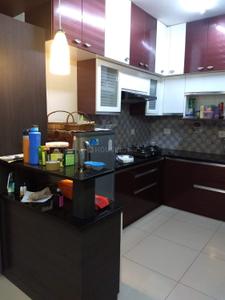 Kitchen Image of 1000 Sq.ft 2 BHK Apartment / Flat for rent in Mantri Webcity, Narayanapura Bengaluru for Rs. 30000