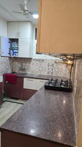 Kitchen Image of 1450 Sq.ft 3 BHK Apartment / Flat for rent in Chhattarpur New Delhi for Rs. 35000