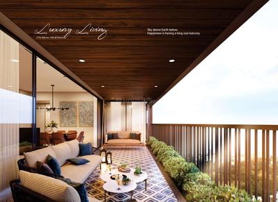 Balcony Image of 4653 Sq.ft 4 BHK Apartment / Flat for sale in Avibhanam Panache, Vaishno Devi Circle Ahmedabad for Rs. 18000000