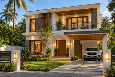 Image of 2000 Sq.ft 3 BHK Independent House for sale in Naikkanal, Thrissur for Rs. 11800000