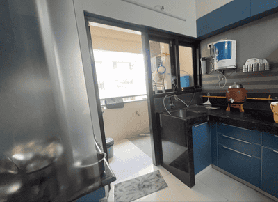 Kitchen Image of 2007 Sq.ft 3 BHK Apartment / Flat for sale in Ajmera Enigma, Thaltej Ahmedabad for Rs. 16000000